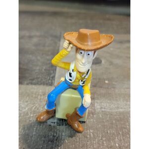 Disney Pixar Toy Story letter block Woody sitting toy figure